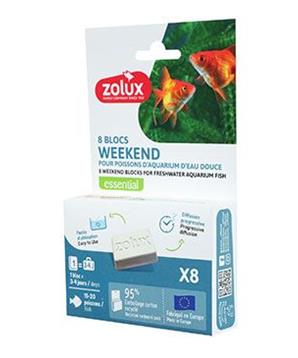 Levně Blok krmný WEEKEND pro akv.ryby Zolux 8x7,5g