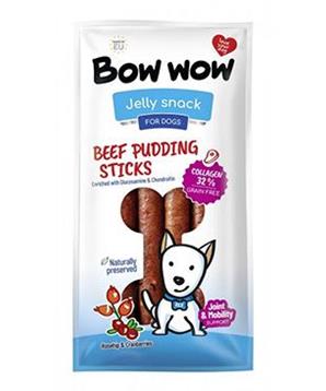 Levně Bow wow poch. Klobásy s hovězím masem a kolagenem 6 ks