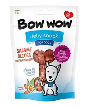 Levně Bow wow poch. Salámová kolečka hovězí a kolagen 80 g