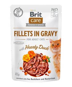 Levně Brit Care Cat Fillets in Gravy Hearty Duck 85 g