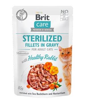 Levně Brit Care Cat Fillets in Gravy Steril Healthy Rabbit 5x85g