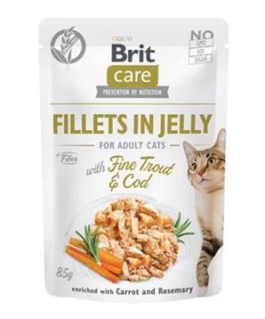 Levně Brit Care Cat Fillets in Jelly with Trout&Cod 85 g