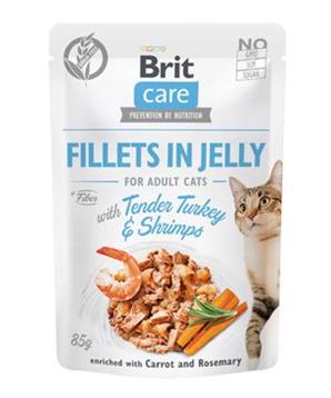 Levně Brit Care Cat Fillets in Jelly with Turkey&Shrimps 85 g