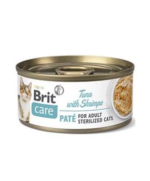 Brit Care Cat konz  Paté Sterilized Tuna&Shrimps