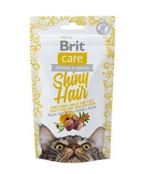 Levně Brit Care Cat Snack Shiny Hair 50g