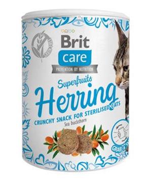 Levně Brit Care Cat Snack Superfruits Herring 100g