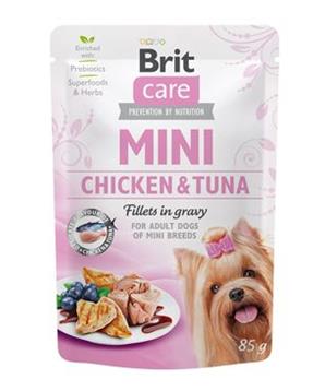 Levně Brit Care Dog Mini Chicken&Tuna fillets in gravy 85 g