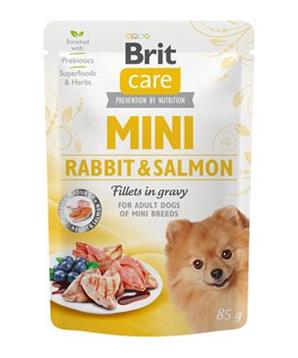 Levně Brit Care Dog Mini Rabbit&Salmon fillets in gravy 85 g