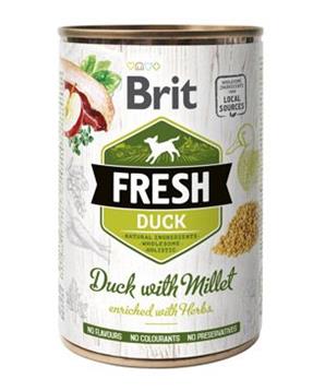 Levně Brit Dog Fresh konz Duck with Millet 400 g