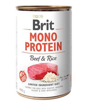 Levně Brit Dog konz Mono Protein Beef & Brown Rice 400g
