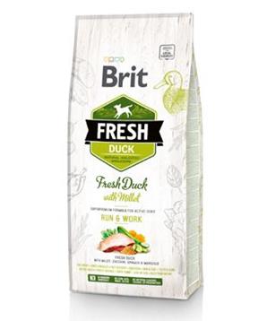 Levně Brit Fresh Duck with Millet Adult Run & Work 12 kg