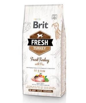 Levně Brit Fresh Turkey with Pea Adult Fit & Slim 12 kg