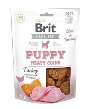 Levně Brit Jerky Puppy Turkey Meaty Coins 80 g