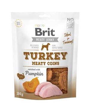 Levně Brit Jerky Turkey Meaty Coins 200 g