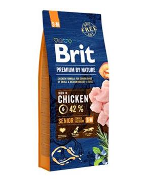 Levně Brit Premium by Nature Senior S+M 1 kg