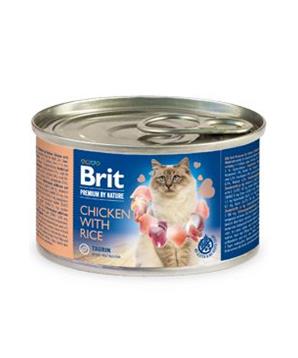 Levně Brit Premium Cat by Nature konz Chicken&Rice 200g