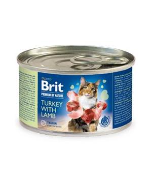 Brit Premium Cat by Nature konz Turkey&Lamb 200g