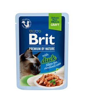 Levně Brit Premium Cat D Fillets Gravy Duck Sterilised 85 g