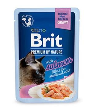 Levně Brit Premium Cat D Fillets Gravy Salmon Sterilised 85 g