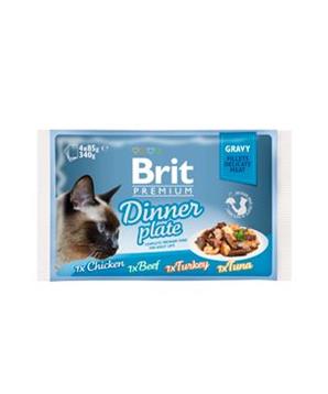 Brit Premium Cat D Fillets in Gravy Dinner Plate