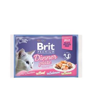 Brit Premium Cat D Fillets in Jelly Dinner Plate