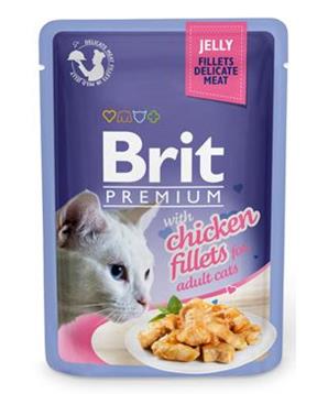 Levně Brit Premium Cat D Fillets in Jelly with Chicken 85 g - 1 ks