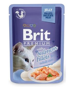 Levně Brit Premium Cat D Fillets in Jelly with Salmon 85 g - 1 ks