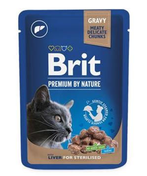 Brit Premium Cat kapsa Liver for Sterilised