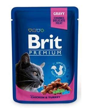 Levně Brit Premium Cat kapsa with Chicken & Turkey 100 g - 1Ks