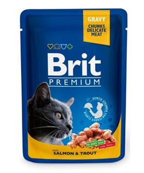 Levně Brit Premium Cat kapsa with Salmon & Trout 100 g - 1Ks