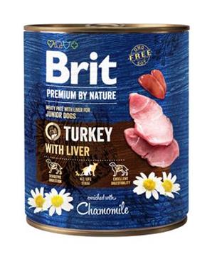 Levně Brit Premium Dog by Nature konz Turkey & Liver 400 g
