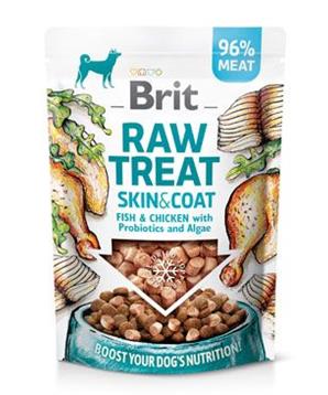 Levně Brit Raw Treat Skin&Coat, Fish&Chicken 40g