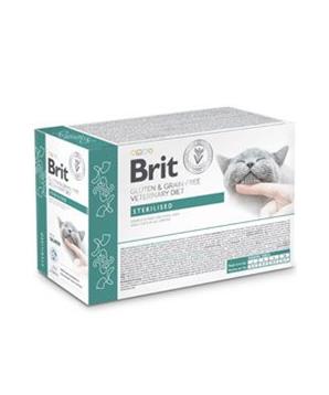 Levně Brit VD Cat Pouch fillets in Gravy Sterilised 12x85g