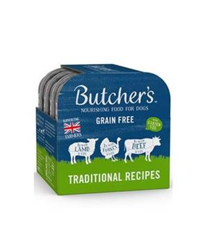 Levně Butcher’s Dog Original hovězí/krůt/jehn vanička 4x150g