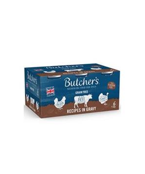 Levně Butcher’s Dog Original hovězí/krůtí/kuř. konz. 6x400g