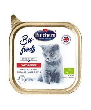 Levně Butcher’s Cat Bio s hovězím vanička 85g