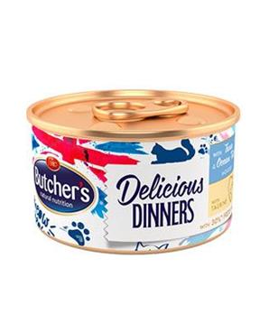 Levně Butcher’s Cat Class.Delic.Dinners tuňák+ryby konz 85g
