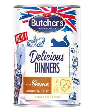Levně Butcher’s Cat Delicious jelení v želé konz. 400g