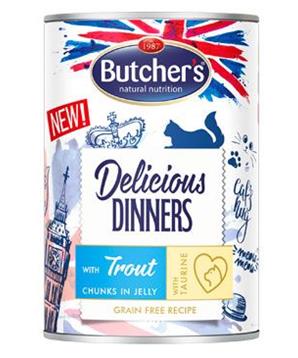 Levně Butcher’s Cat Delicious rybí v želé konz. 400g