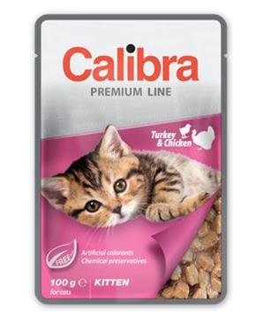 Levně Calibra Cat kapsa Premium Kitten Turkey & Chicken 100g