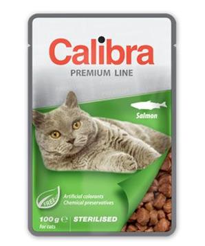 Levně Calibra Cat kapsa Premium Sterilised Salmon 100g