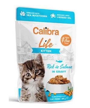 Levně Calibra Cat Life kapsa Kitten Salmon in gravy 85 g