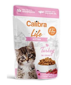 Levně Calibra Cat Life kapsa Kitten Turkey in gravy 85g