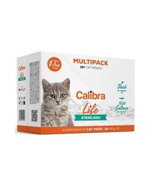 Calibra Cat Life kaps. Sterilised Multipack in gravy 12x85g