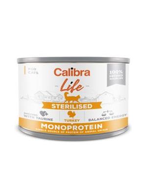 Levně Calibra Cat Life konz.Sterilised Turkey 200 g