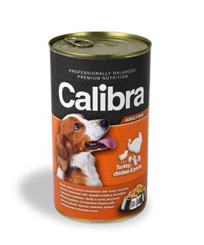 Calibra Dog konz. krůtí+kuřecí+těstoviny v želé