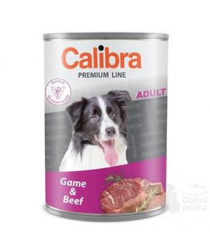 Calibra Dog konz.Premium Adult zvěřina+hovězí