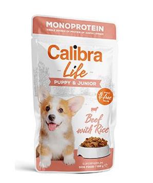 Levně Calibra Dog Life kapsa Puppy&Junior Beef 150g