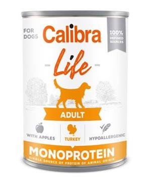 Levně Calibra Dog Life konz.Adult Turkey with apples 400 g