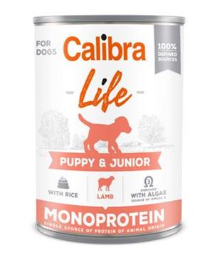 Levně Calibra Dog Life konz.Puppy&Junior Lamb&rice 400 g